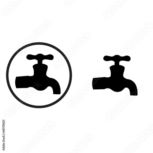 Water tap vector icon