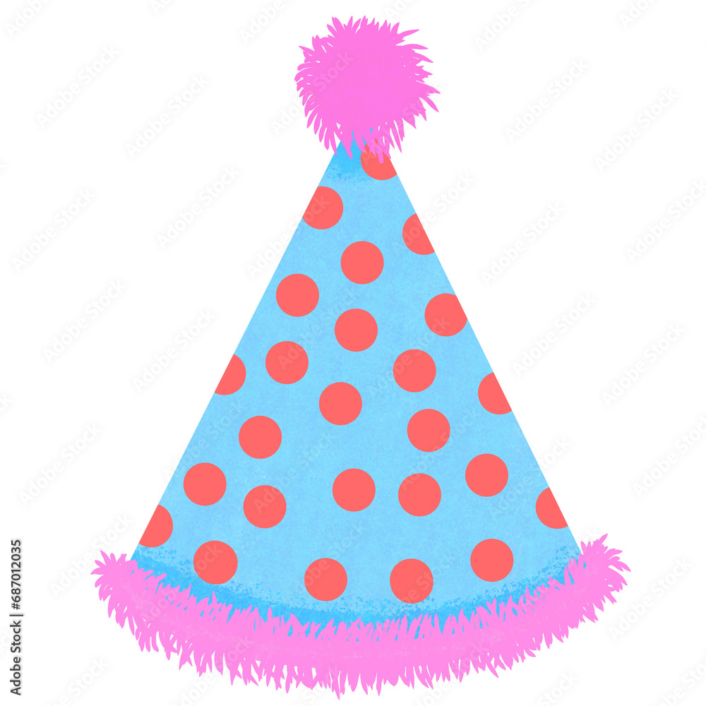 birthday party hats , colorful illustration, holiday and celebration birthday party hats , colorful illustration, holiday and celebration