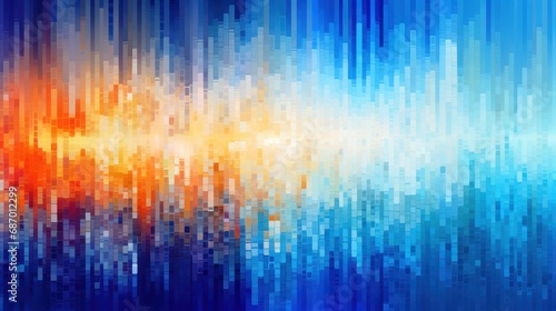 Digital pixel noise abstract design. Colorful trendly background.