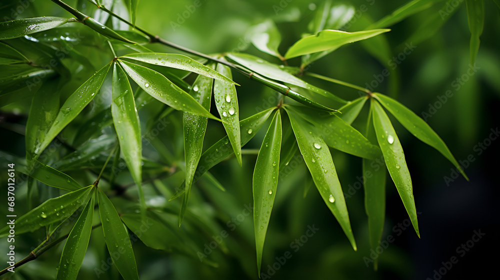 Fototapeta premium Bamboo plant Leaves