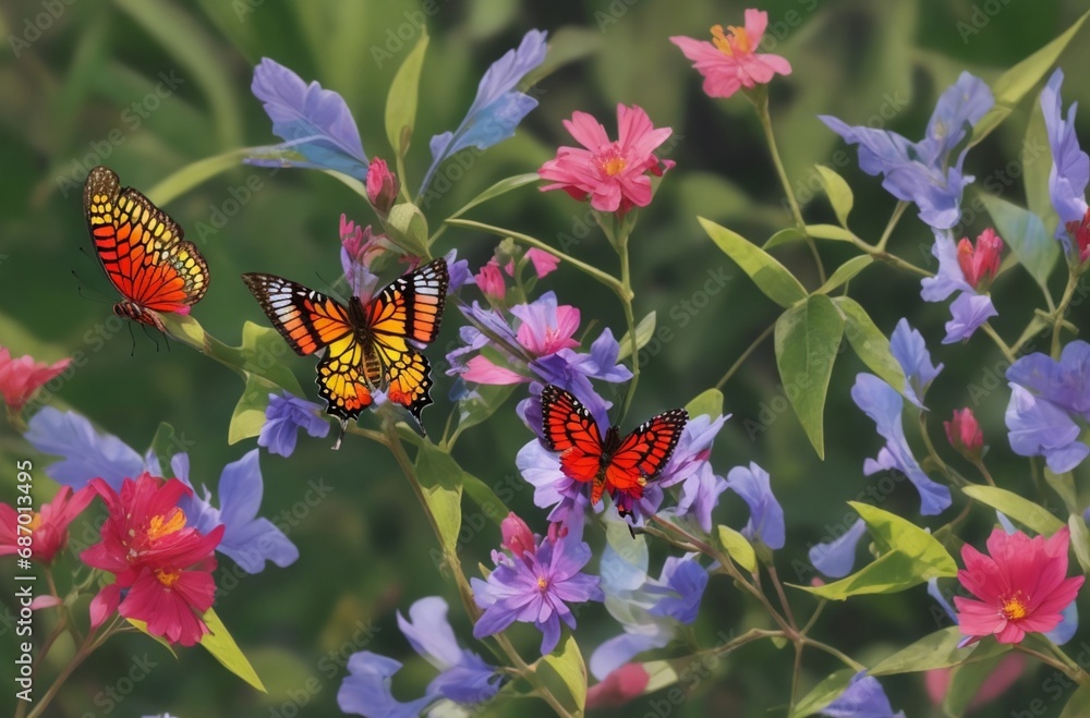 butterfly on a flower butterfly on a flower