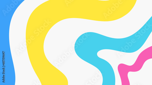Abstract yellow blue pink background. Vector illustration background, creative design template. 4k resolution