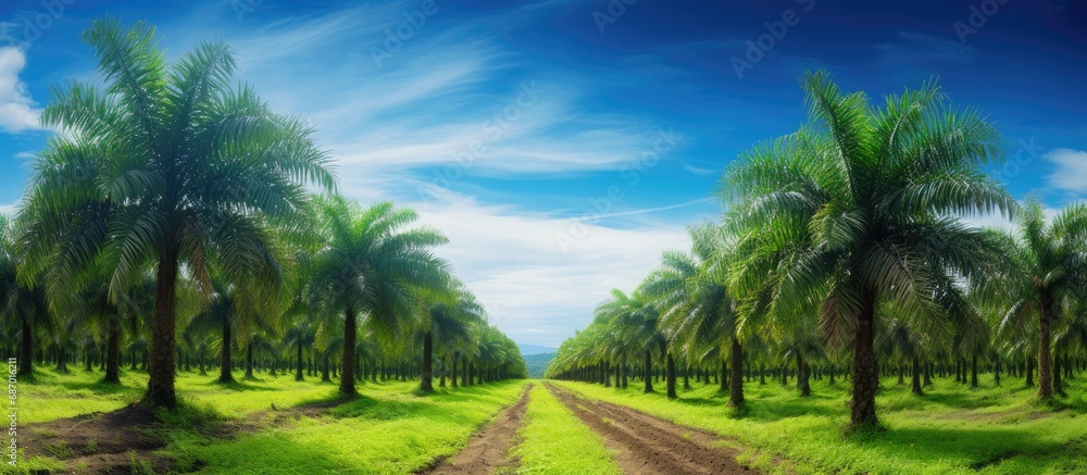 Southern Thailand has a palm oil plantation.