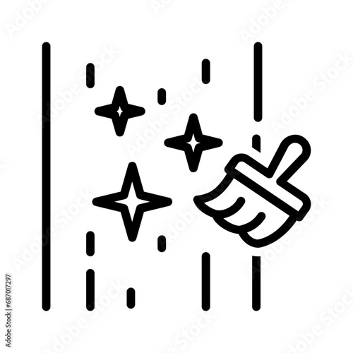 Black line icon for Polished