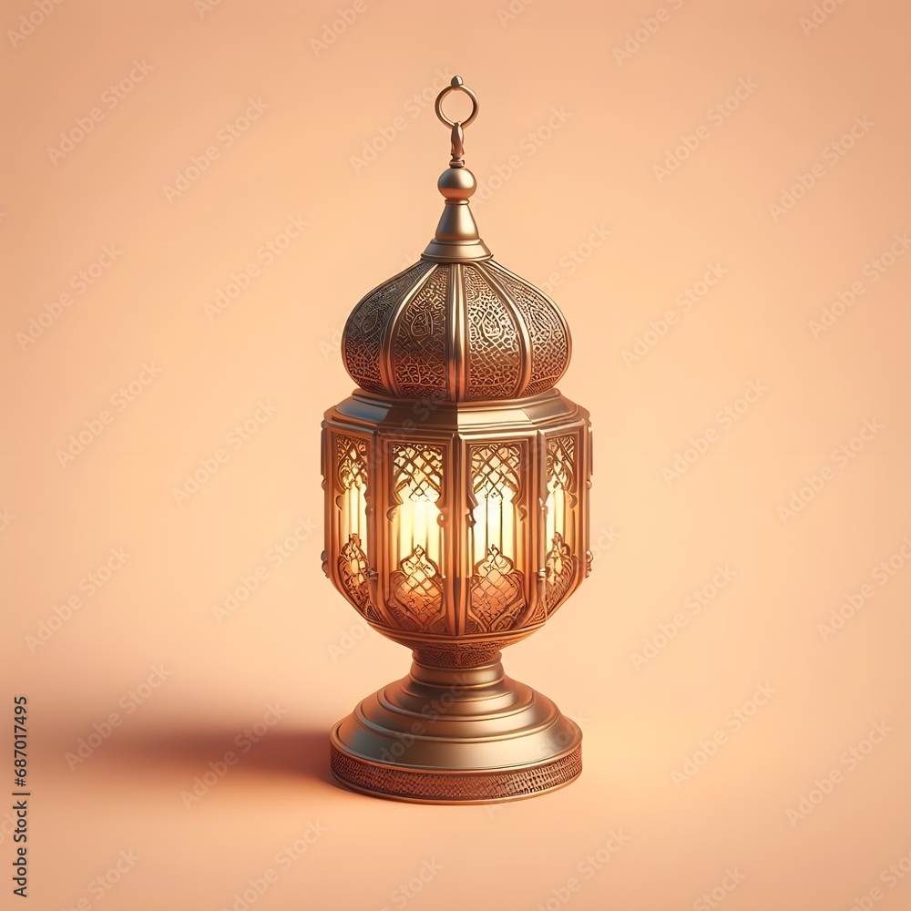 islamic arabic lantern on clean background islamic arabic lantern on clean background