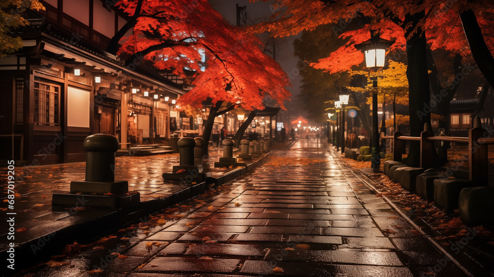 Fototapeta premium 秋の京都 | Kyoto in autumn Generative AI