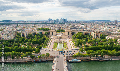 Les jardins du Trocadéro à Paris, France photo