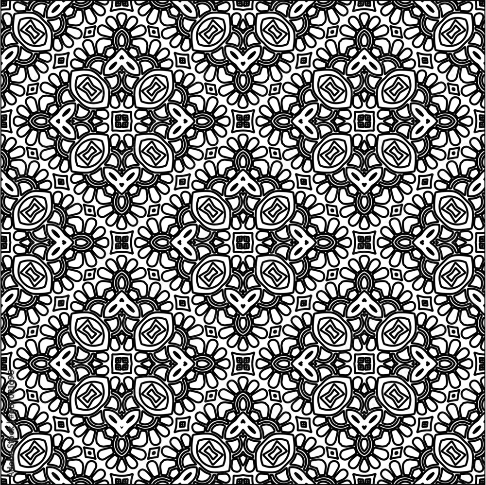 Figures from lines.Abstract background. Black pattern for web page, textures, card, poster, fabric, textile. Repeat pattern.
Figures from lines.Abstract background. Black pattern for web page, textures, card, poster, fabric, textile. Repeat pattern.