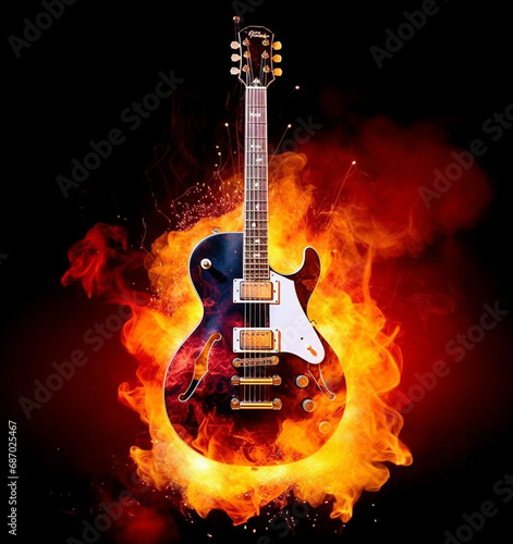Fiery Rock n' Roll Guitar