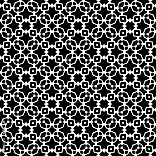 Black pattern. Seamless texture for fashion, textile design, on wall paper, wrapping paper, fabrics and home decor. Simple repeat pattern.Abstract design.