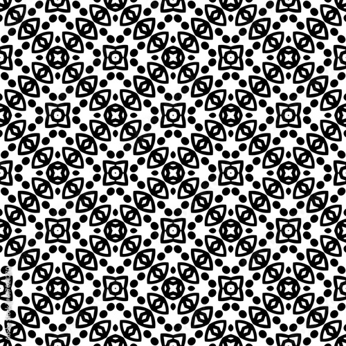 Black pattern. Seamless texture for fashion, textile design, on wall paper, wrapping paper, fabrics and home decor. Simple repeat pattern.Abstract design.
