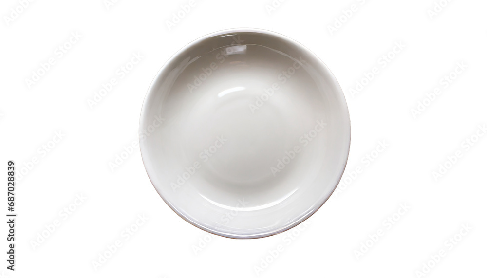 An empty white dish on transparent background png An empty white dish on transparent background png