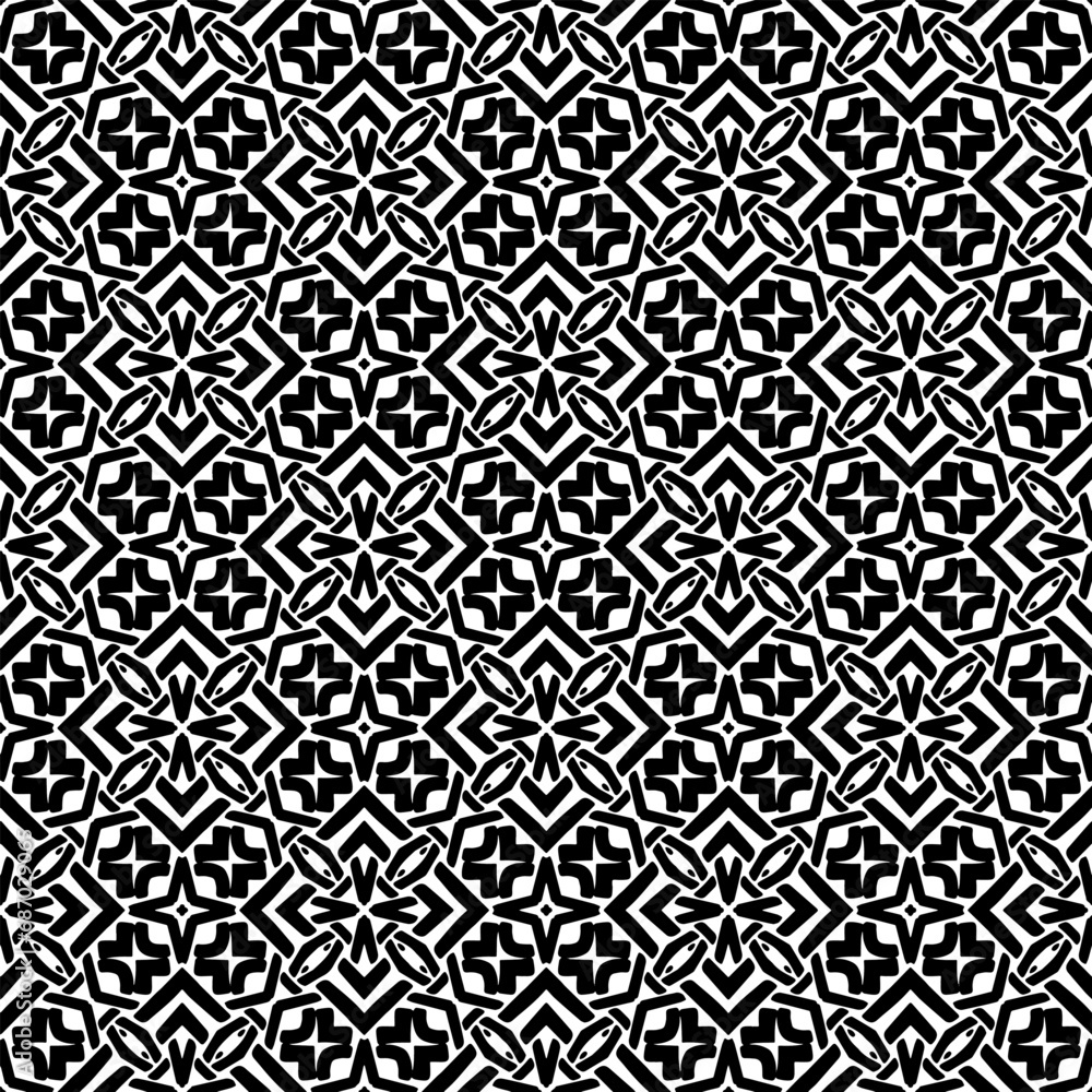 Black pattern. Seamless texture for fashion, textile design,  on wall paper, wrapping paper, fabrics and home decor. Simple repeat pattern.Abstract design.