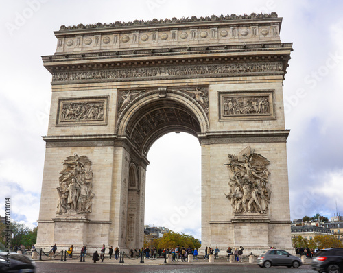 A view of the Arc de Triomphe
