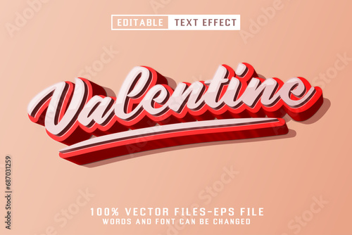 Valentine Editable Text Effect
