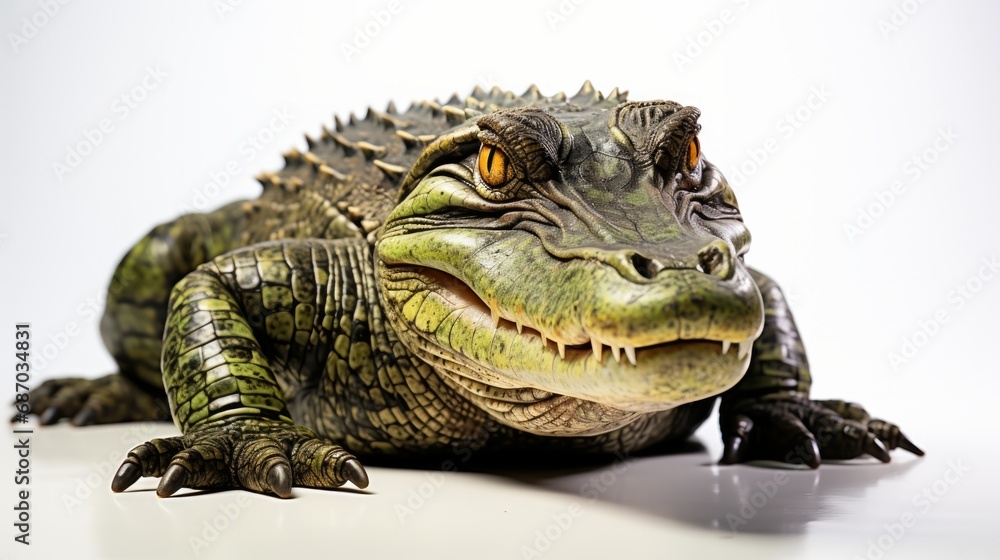 Fototapeta premium Crocodile isolated on a white background