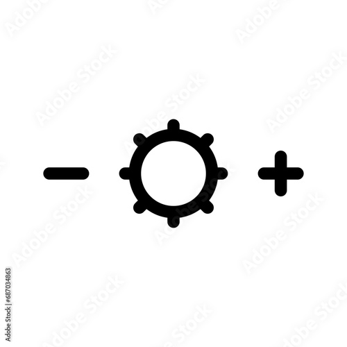 Brightness Icon Vector Symbol Design Illustration