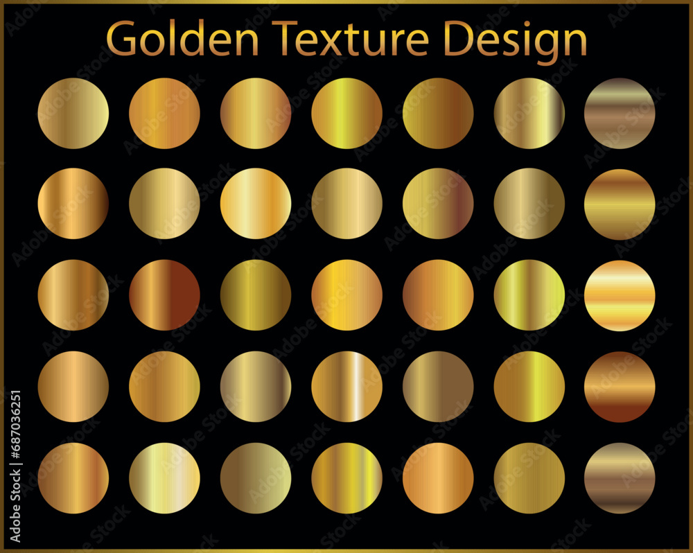 Gold background texture vector icon seamless pattern. Light, realistic ...