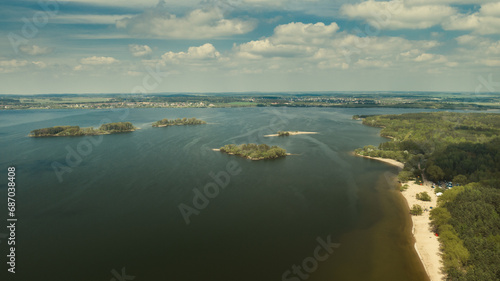 Zaslavskoe reservoir or the Minsk Sea near the city of Minsk. Belarus photo