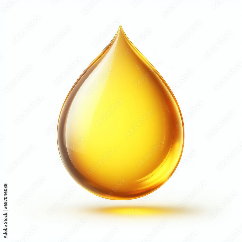oil drop or honey drop isolated on a white background oil drop or honey drop isolated on a white background