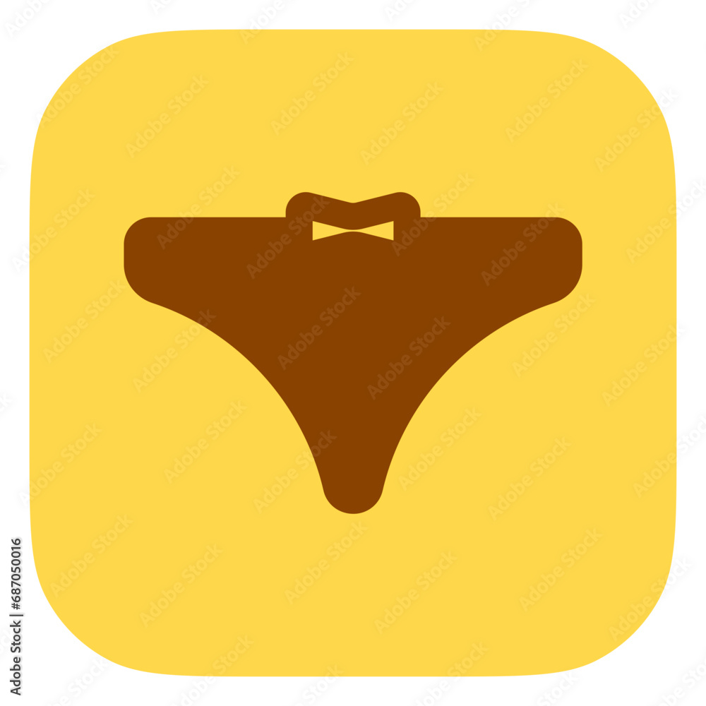 Editable panties, bikini, underwear vector icon. Clothing, fashion, apparel. Part of a big icon set family. Perfect for web and app interfaces, presentations, infographics, etc Editable panties, bikini, underwear vector icon. Clothing, fashion, apparel. Part of a big icon set family. Perfect for web and app interfaces, presentations, infographics, etc