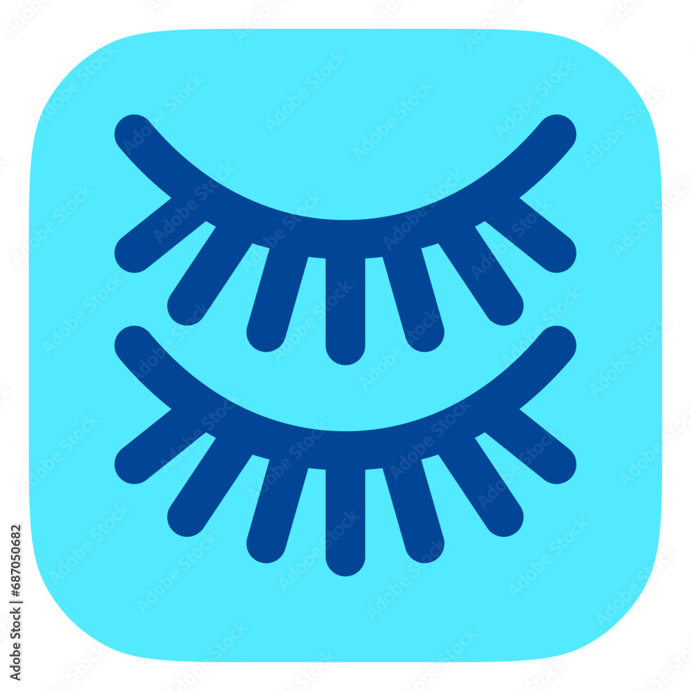 Editable fake eyelashes vector icon. Cosmetics, makeup, skincare, beauty. Part of a big icon set family. Perfect for web and app interfaces, presentations, infographics, etc Editable fake eyelashes vector icon. Cosmetics, makeup, skincare, beauty. Part of a big icon set family. Perfect for web and app interfaces, presentations, infographics, etc