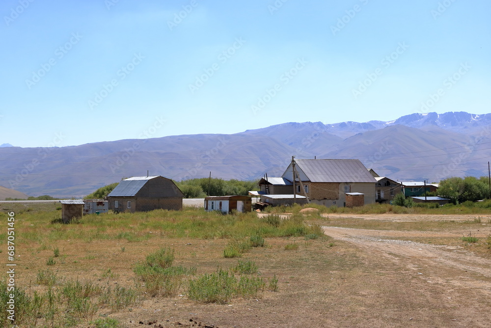 farm yard in Kyrgyzstan, Central Asia farm yard in Kyrgyzstan, Central Asia