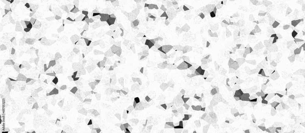 Abstract design with white paper background and terrazzo flooring ...