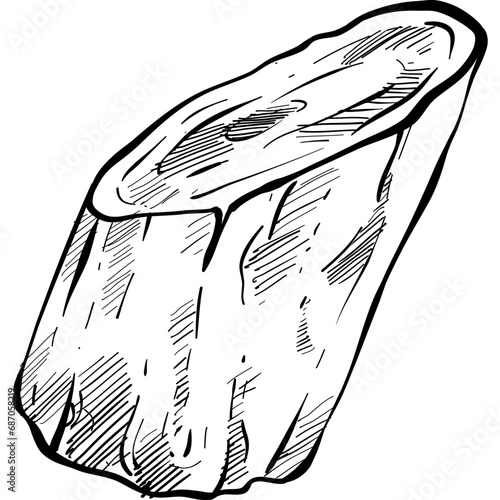 wood handdrawn illustration