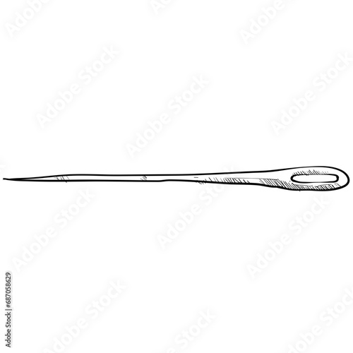 needle handdrawn illustration