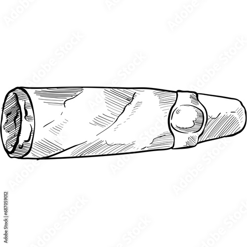 cigarette handdrawn illustration