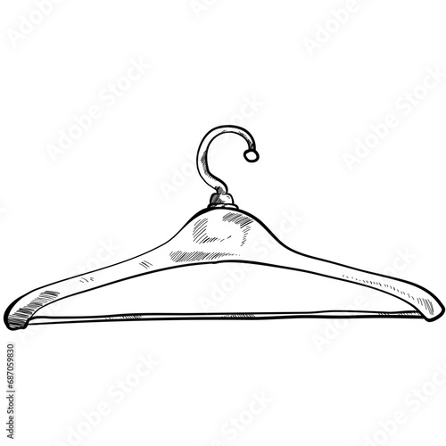 hanger handdrawn illustration