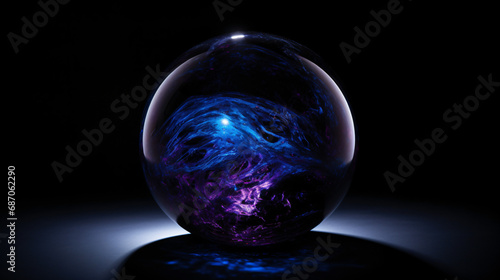 A blue and purple object