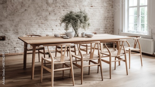 Ash Dining Table and Chairs Photography
