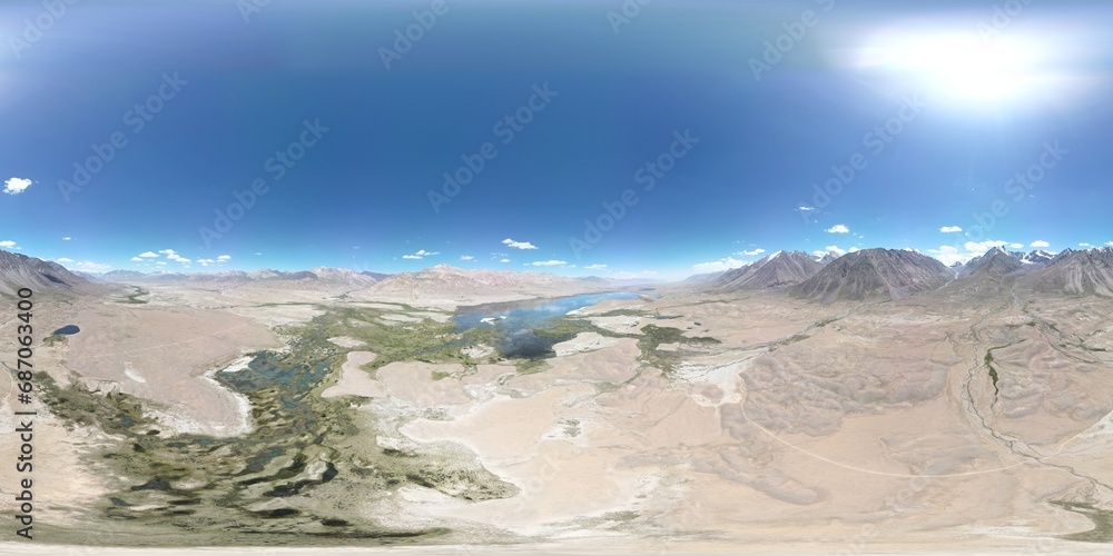 Panorama views of Little Pamir wakhan Afghanistan