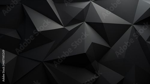 Experience the captivating contrast of a black triangular abstract background and a textured grunge surface in 3D rendering.
