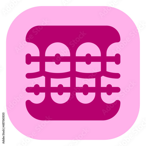 Editable dental braces vector icon. Dentistry, healthcare, medical. Part of a big icon set family. Perfect for web and app interfaces, presentations, infographics, etc
