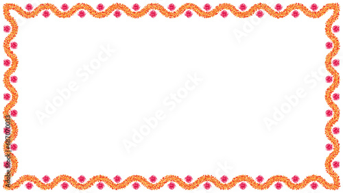 Photos Traditional indian garland floral Petals dust vector wedding and festival decora