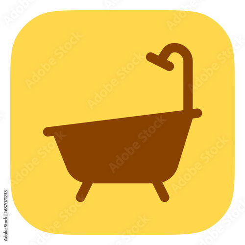 Editable bath tub, bathroom vector icon. Part of a big icon set family. Perfect for web and app interfaces, presentations, infographics, etc