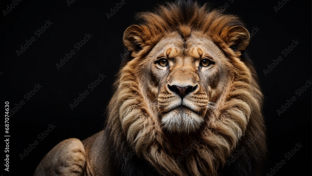 Fototapeta premium male lion portrait