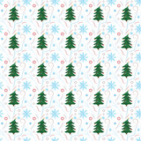 beautiful colorful Christmas background with green spruce 
