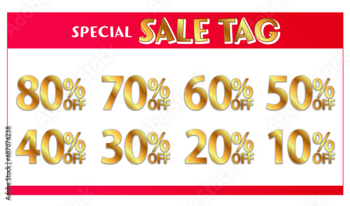 SALE PRICE TAG セール価格 割引タグ