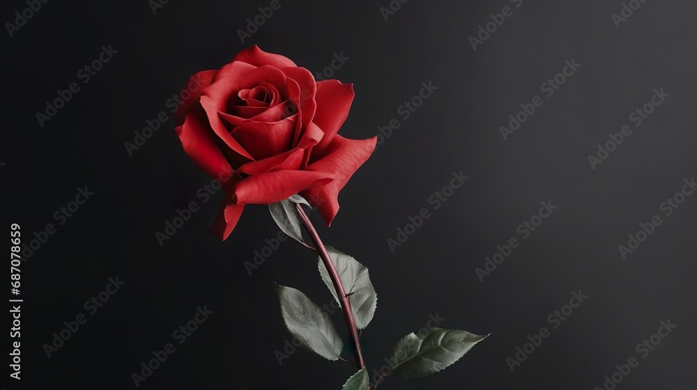 Rose with Stem Red Rose with Stem Red