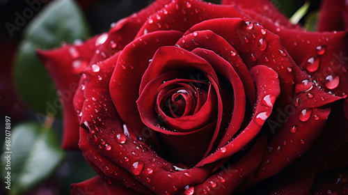 A close up of a red rose