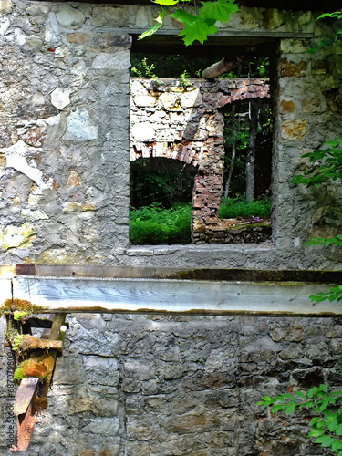 Fragment of ancient mill ruins.