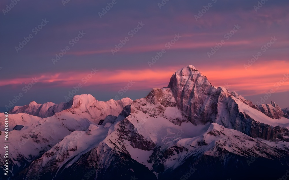 Mountains sky ai generative Mountains sky ai generative