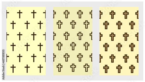 set of cristian cross wallpaper background,  Easter and Christmas