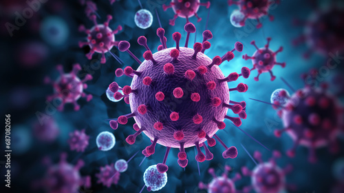 Wallpaper Mural The Mysteries of the COVID-19 Virus. Generative Ai Torontodigital.ca