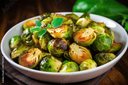 Balsamic Roasted Brussels Sprouts - A Delicious and Healthy Way to Cook Cabbage Bunch