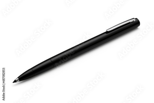 Black Felt Tip Pen Isolated on White Background - Sharpie Pen Concept photo